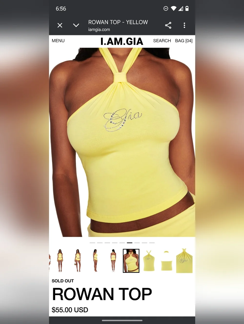 I.AM.GIA halter top - Picture 2 of 3